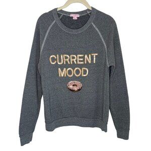 Bow & Drape Current Mood Grey Sweatshirt, M
